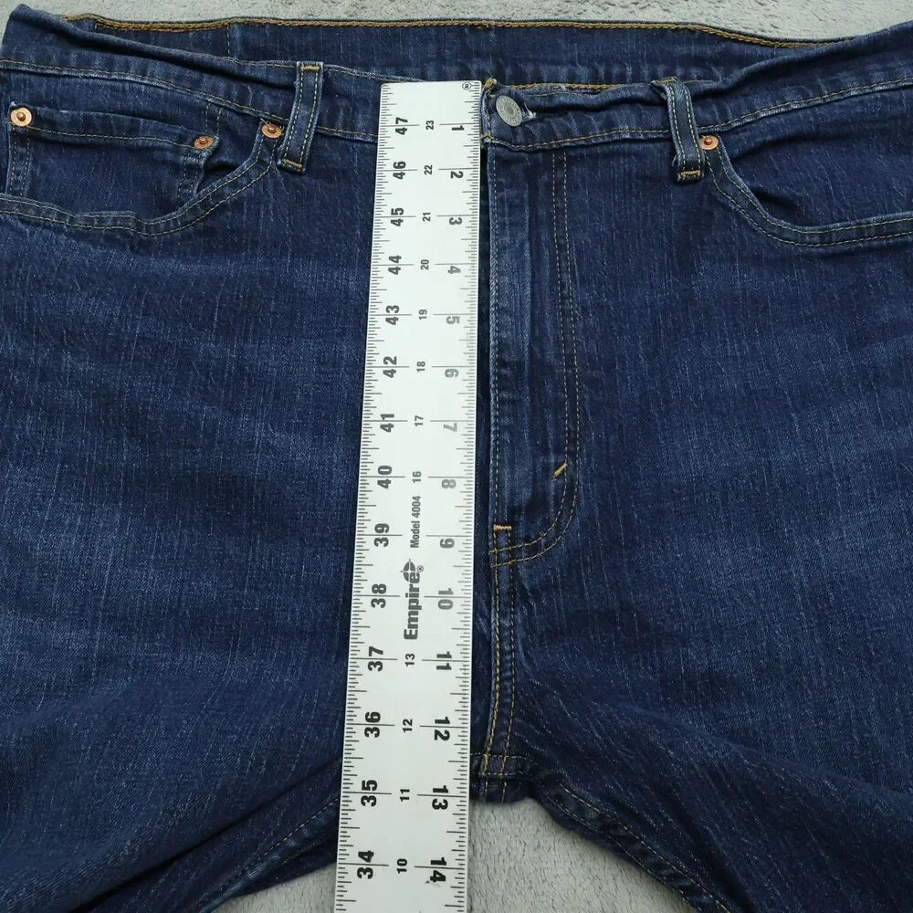 Levi's Jeans Mens 38x29 Blue 505 Straight Regular Fit Denim Dark Wash